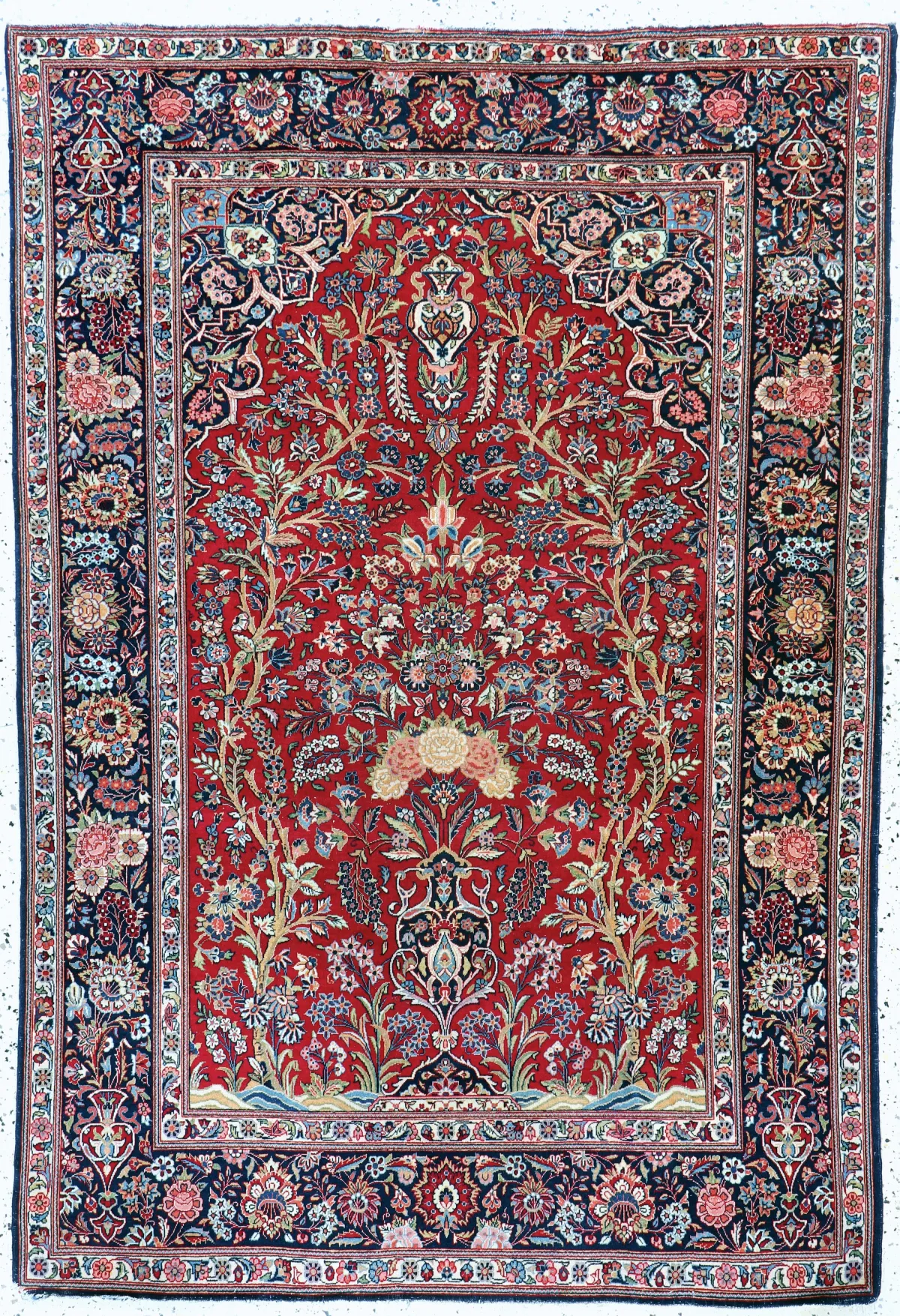 Keshan Kork fine, Persia, early 20th c., cork wool on cotton, approx. 200 x 138 cm