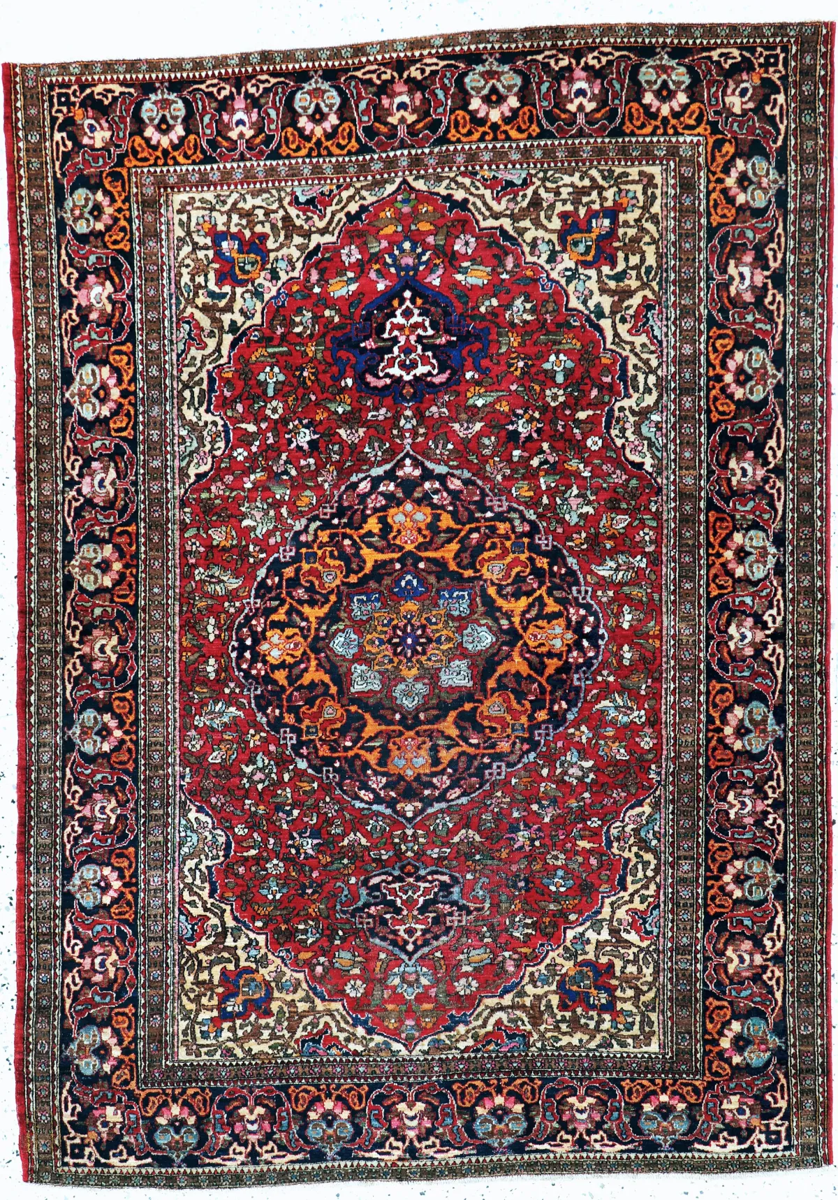 Esfahan antik, Persien, um 1900, Wolle auf Baumwolle, ca. 205 x 150 cm, EHZ: 3