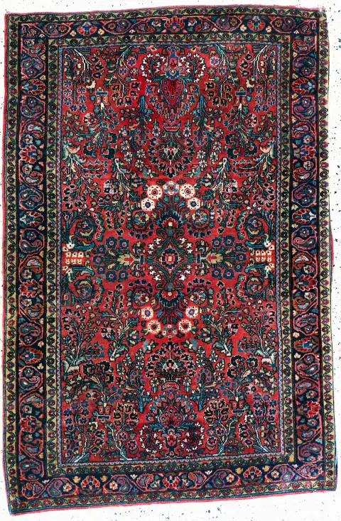 Сарог реимпорт из США, Персия, начало 20 в., шерсть на хлопке, ок. 153 x 102 см, EHZ: