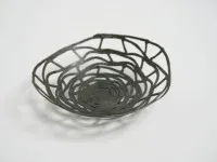 Spiralschale aus 4 mm Eisendraht #0014