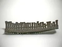 Coupe en bandes d'acier Corten de 5 mm soudées et forgées #0041