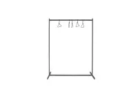 Portemanteau élégant en acier brut – minimaliste, robuste, polyvalent #0304