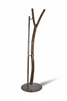 Natural-colored tree trunk coat rack – sculpture and function in perfection #0507