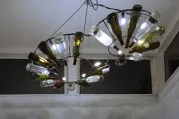 "Luce Vinum No. 2" - Sculpturale wijnfleslamp #0903