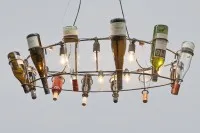 „Luce Vinum Ellipsis“ Ovaler Weinflaschen-Leuchter #0904