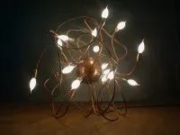 “the ball” – Vloerlamp van koper #0910