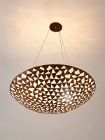Hanglamp "Mosaïek Goud" – lichtkunst van handgemaakt metaal #0921