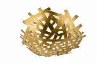 Blechstreifenleuchte, vergoldet – Ø 110 cm #0922