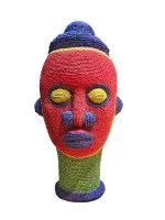 Tête perlée Bamileke #1017