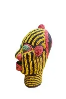 kleiner Bamileke-Perlenkopf #1019