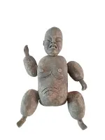 Oude Mexicaanse keramische figuur in de stijl van de West-Mexicaanse schachtgrafculturen #1113