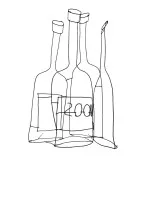 4 bouteilles de vin, une de 2000 #0132