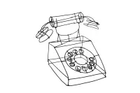 Telefon mit Wählscheibe #0137