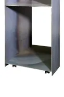 Druckerwagen aus 3 mm Zunderstahl #0324