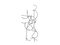 Sculpture – Lignes dans l'espace #0197