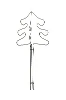 Kerstboom van 10 mm rond ijzer #0835