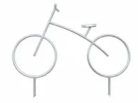 Support à vélo en forme de vélo 2 #0826