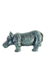 Neushoorn van brons #1120