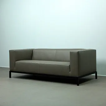 ANDREA PARISIO. for Meridiani, sofa, Farrell 180, leather, 2000s.