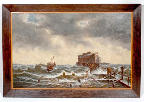 Stürmische See, Weiss, Johann Baptist.