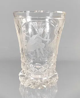 Ranft pohár se 3 Parkami kolem 1840
