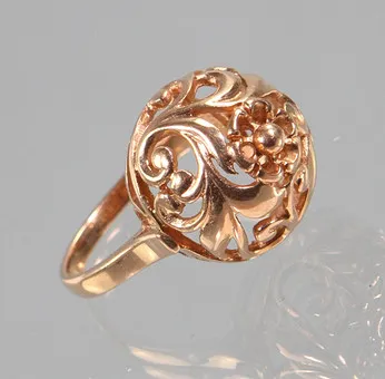 RUSSISCHER RING, Rotgold 583.