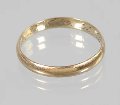 TRAURING, Ehering Gelb - Gold 333.