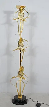 Hollywood Regency floor lamp with bird figures by Lanciotto Galeotti, L'Originale, Italy, 1980s.