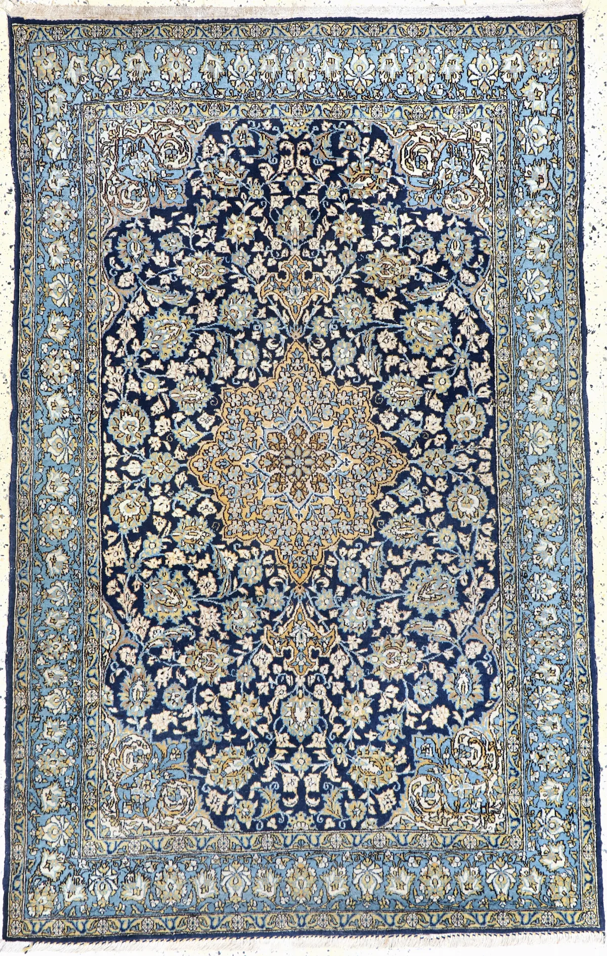 Ghom old, Persia, mid-20th century, wool with silk, approx. 220 x 142 cm, EHZ: 2