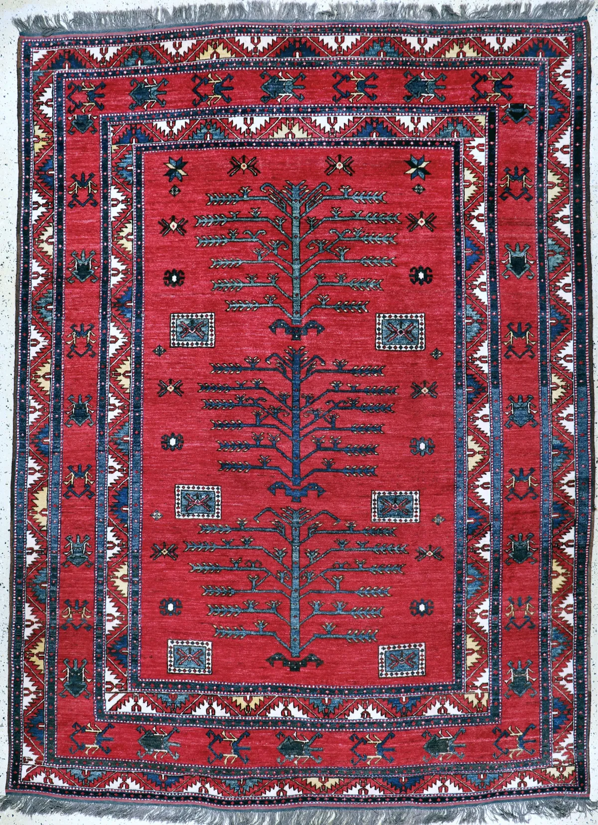 Kazak-motief, Pakistan, eind 20e eeuw, wol op wol, ca. 320 x 235 cm, EHZ: (bijna