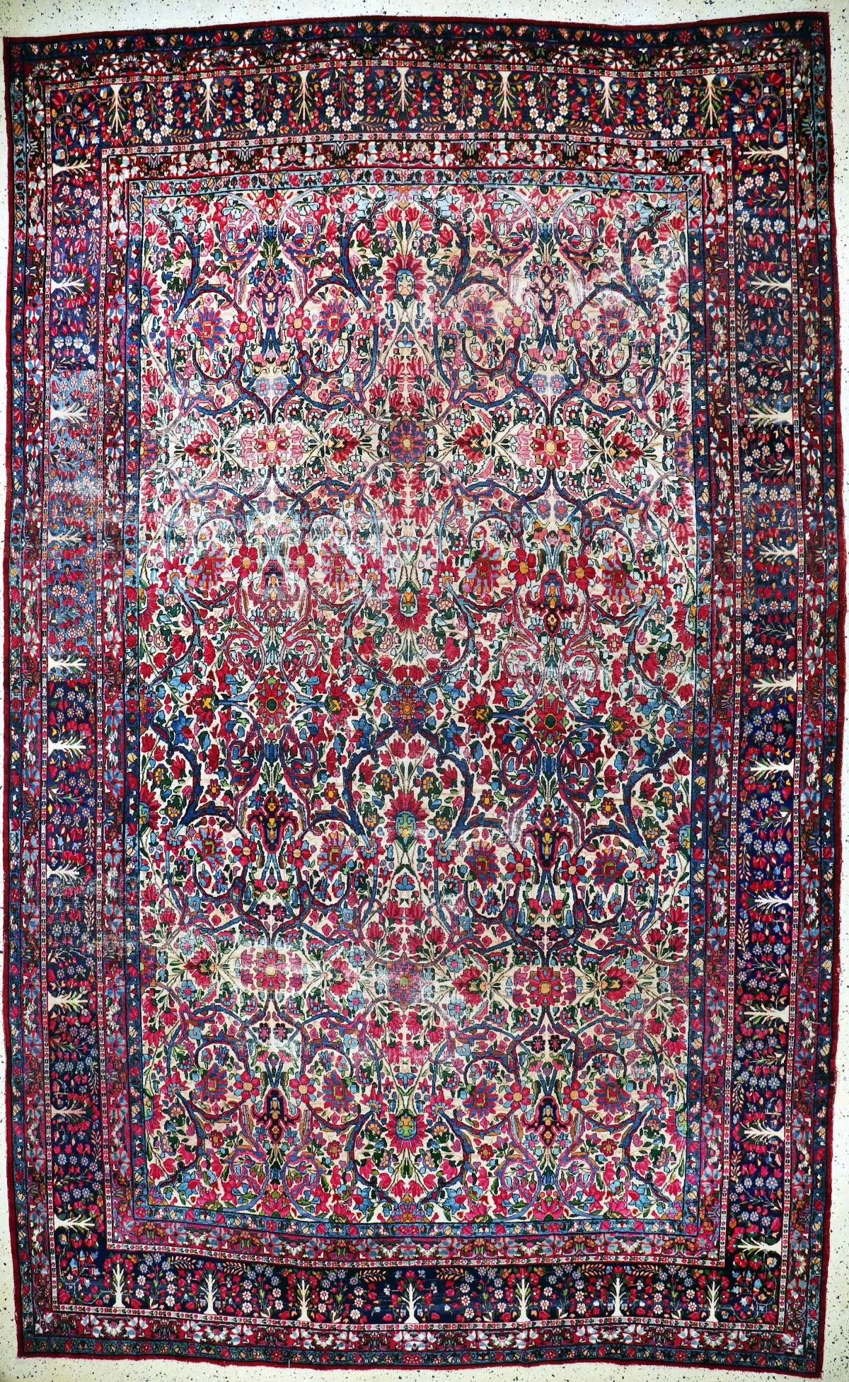 Kerman Lawar antik, Persien, um 1900, Wolleauf Baumwolle, ca. 433 x 260 cm, EHZ: 3