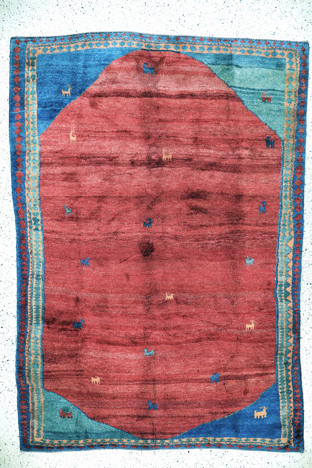 Gabbeh, Perzië, eind 20e eeuw, wol op wol, ca. 344 x 240 cm, EHZ: 2