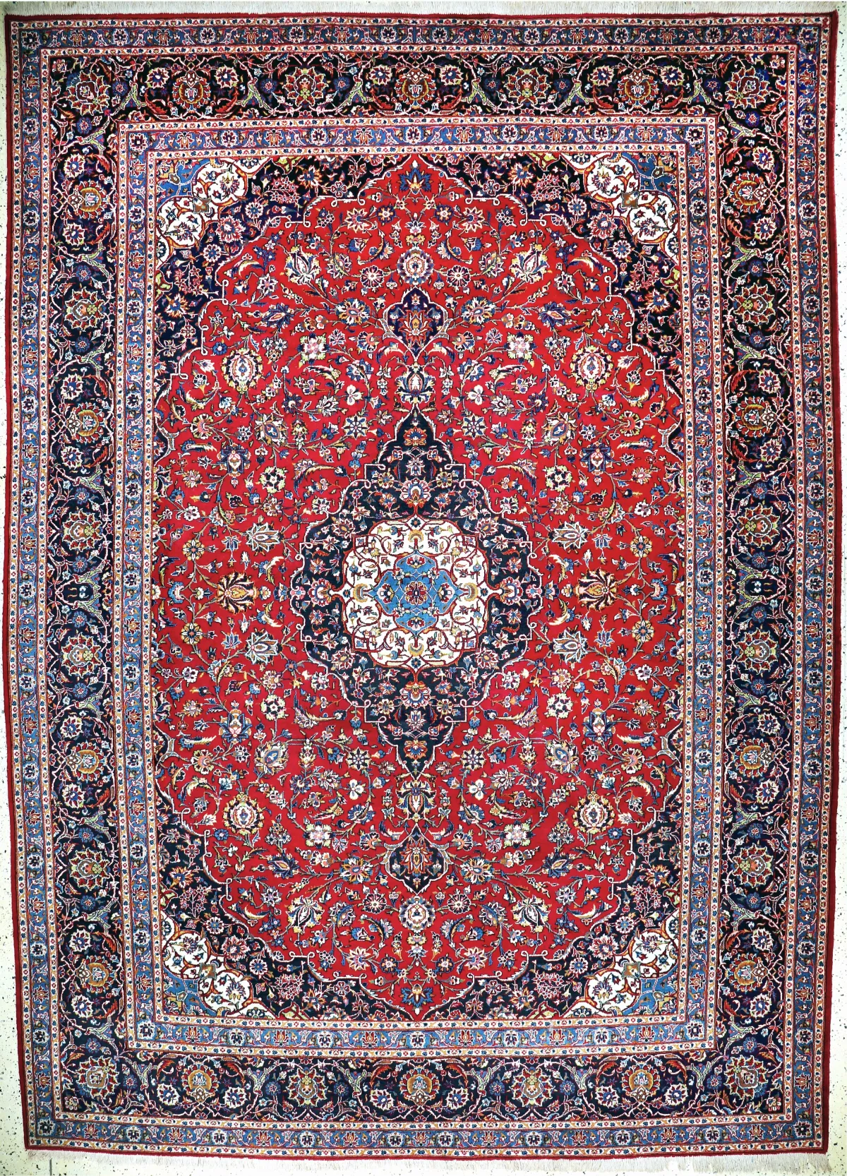Keschan fein, Persien, Mitte 20.Jhd, Wolle auf Baumwolle, ca. 414 x 297 cm, EHZ: 2