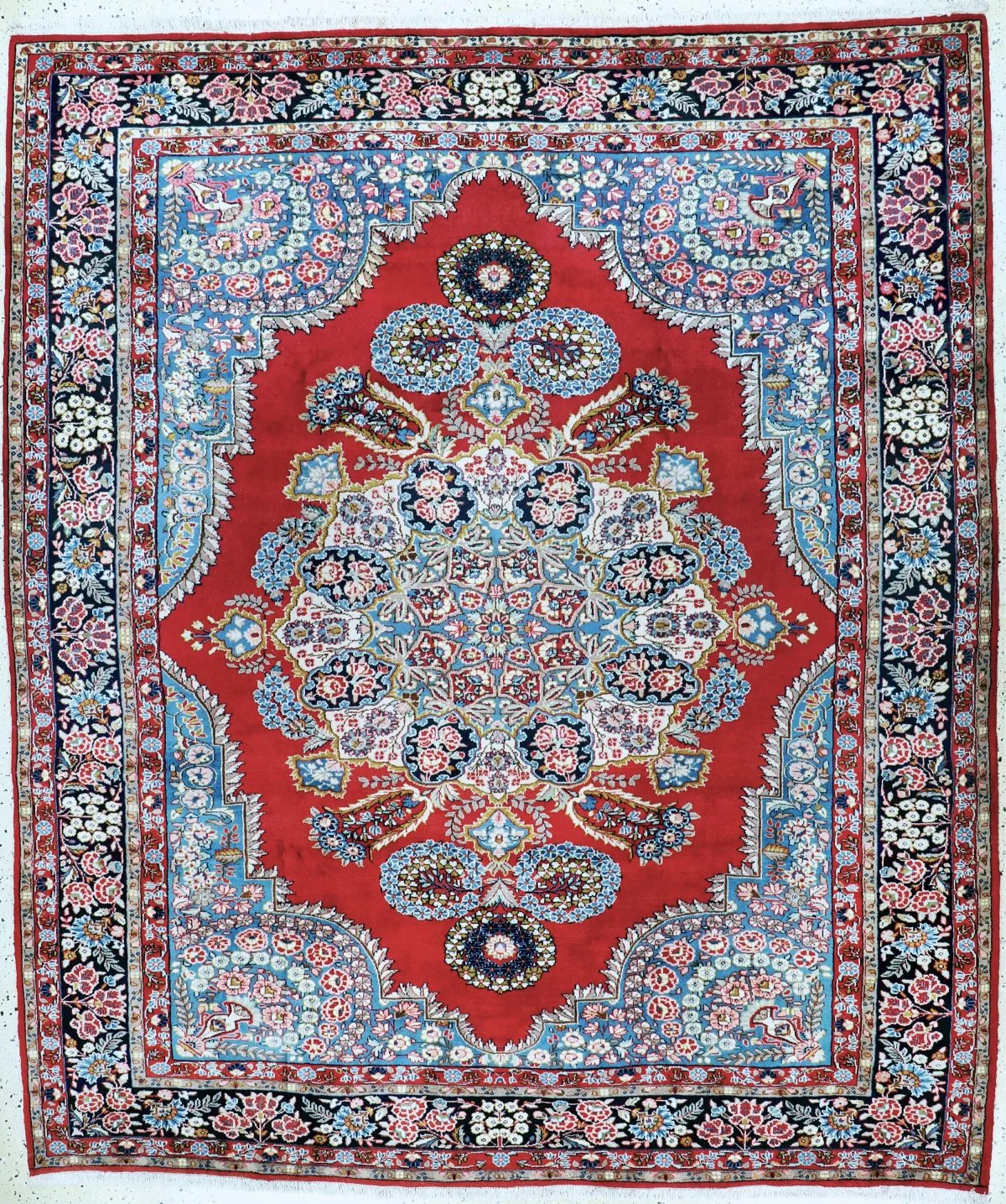 Yazd, Perzië, eind 20e eeuw, wol op katoen, ca. 293 x 250 cm, EHZ: 2