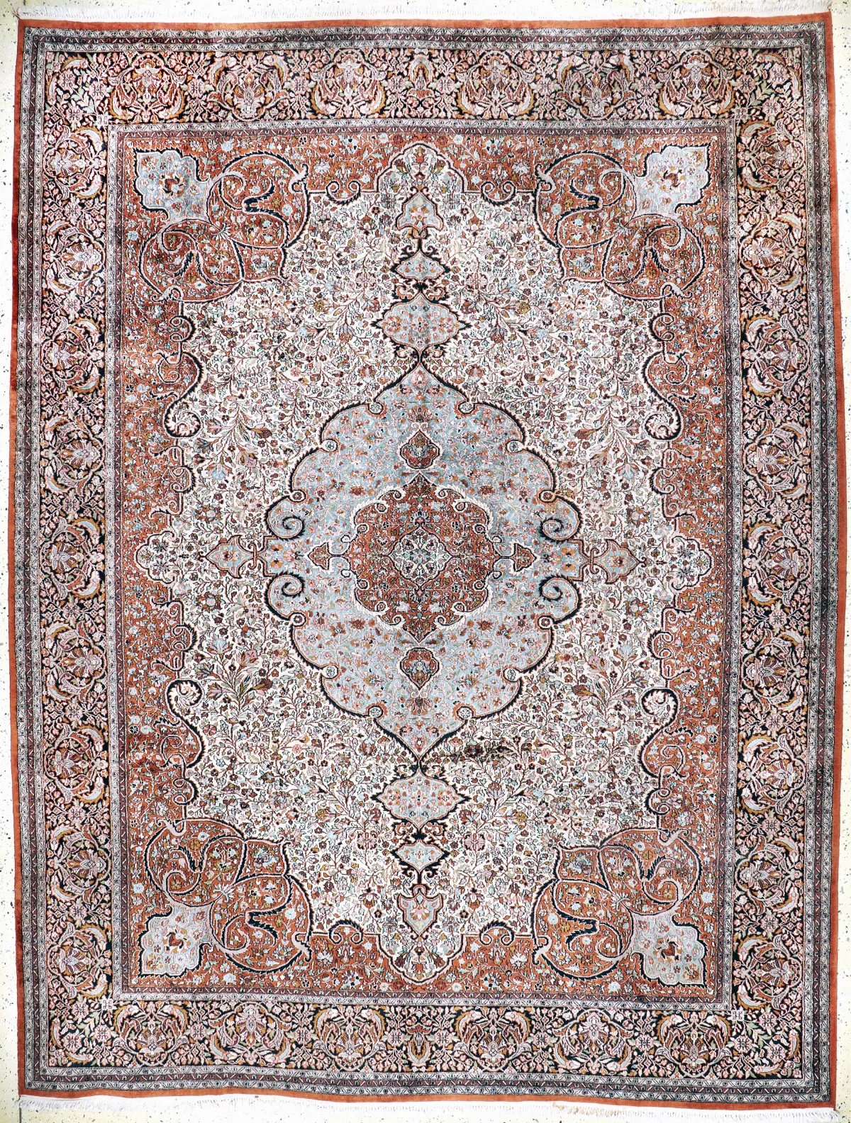 Cachemire, Inde, fin du 20e s., coton mercerisé, env. 360 x 275 cm
