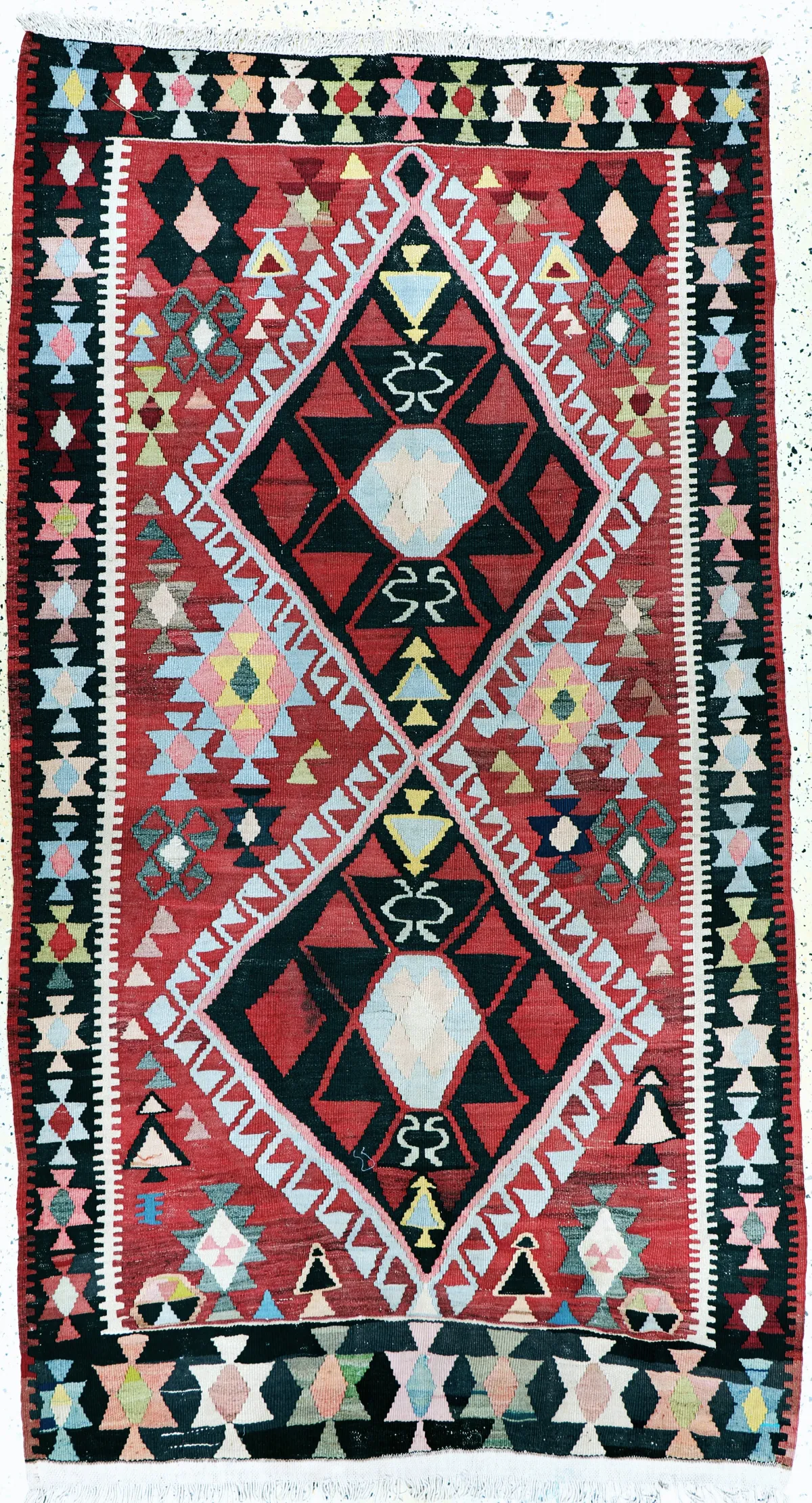 Bakhtiari Kelim, Perzië, midden 20e eeuw, wol op katoen, ca. 245 x 135 cm