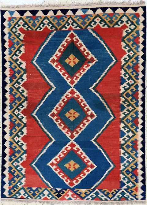 Гашгай келим, Персия, конец 20 в., шерсть на шерсти, ок. 197 x 145 см,