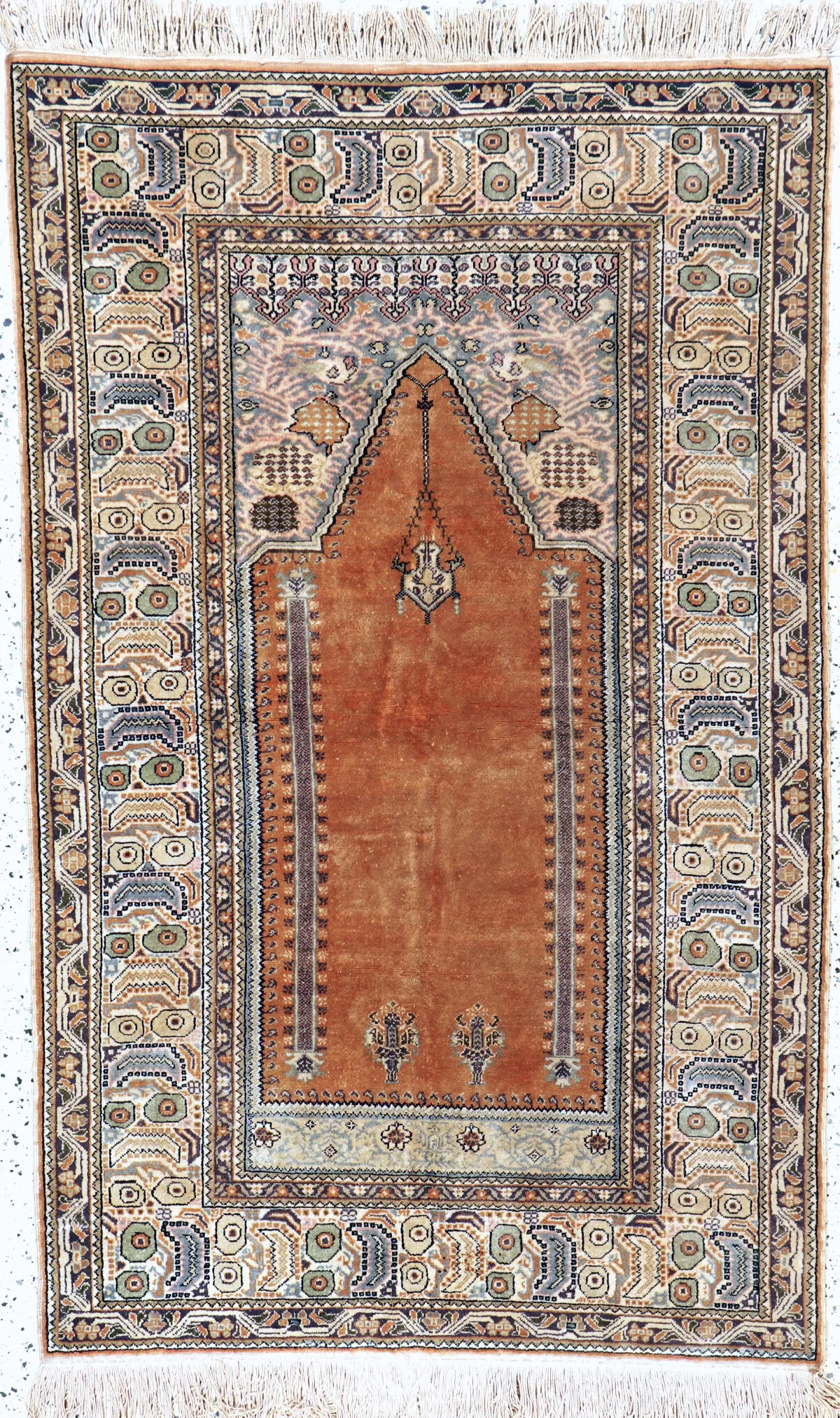 Kayseri Flosch, Turkey, mid-20th c., mercerized cotton, approx. 182 x 115 cm, EHZ: