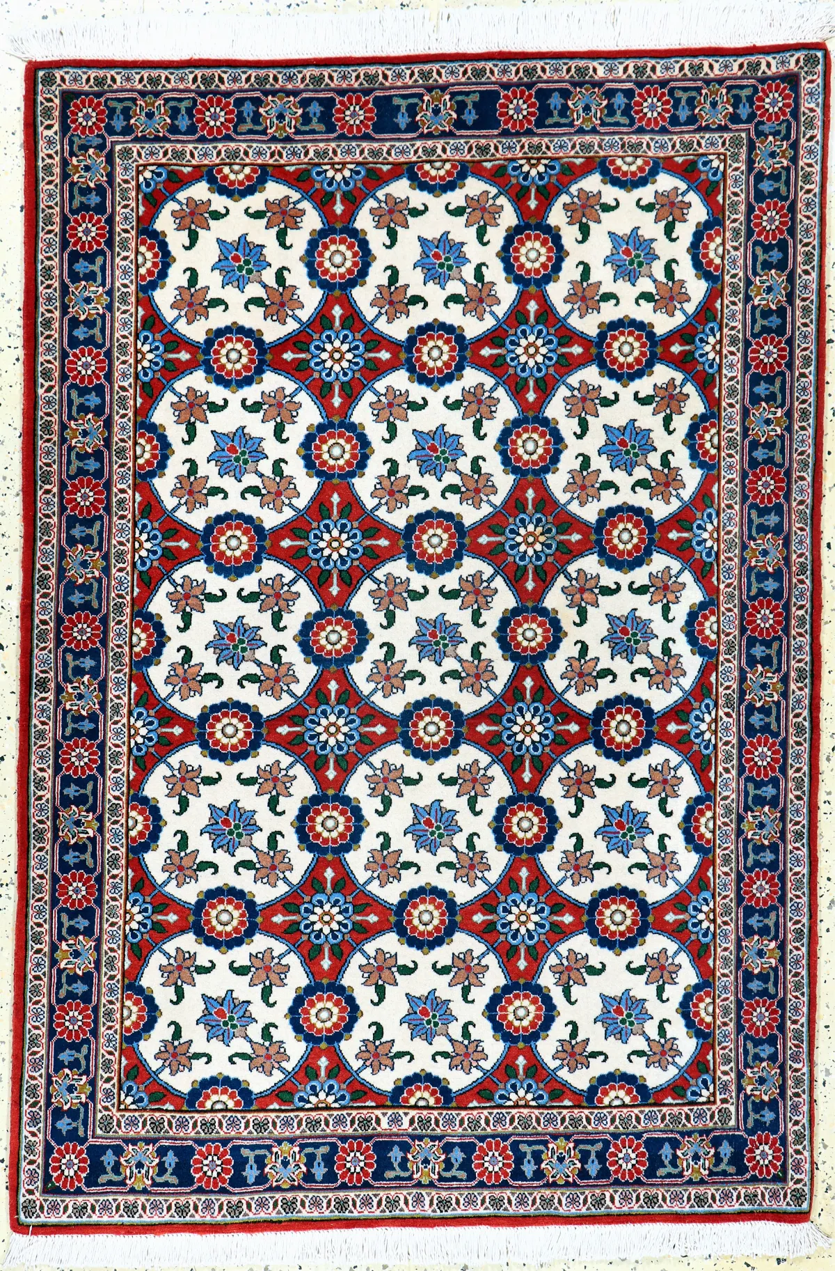 Weramin fijn, Perzië, eind 20e eeuw, kurkwol op katoen, ca. 155 x 107 cm,