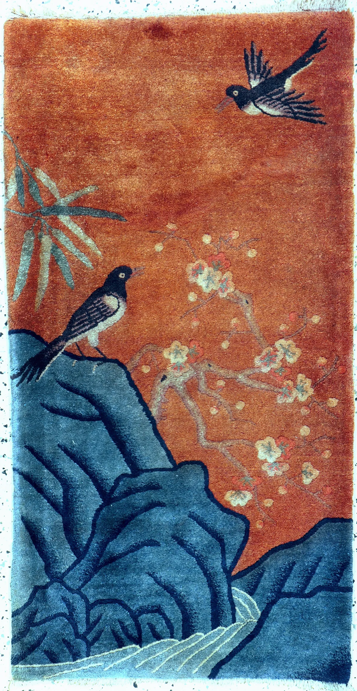 Pao Tow antik, China, um 1900, Wolle auf Baumwolle, ca. 130 x 69 cm, EHZ: 2