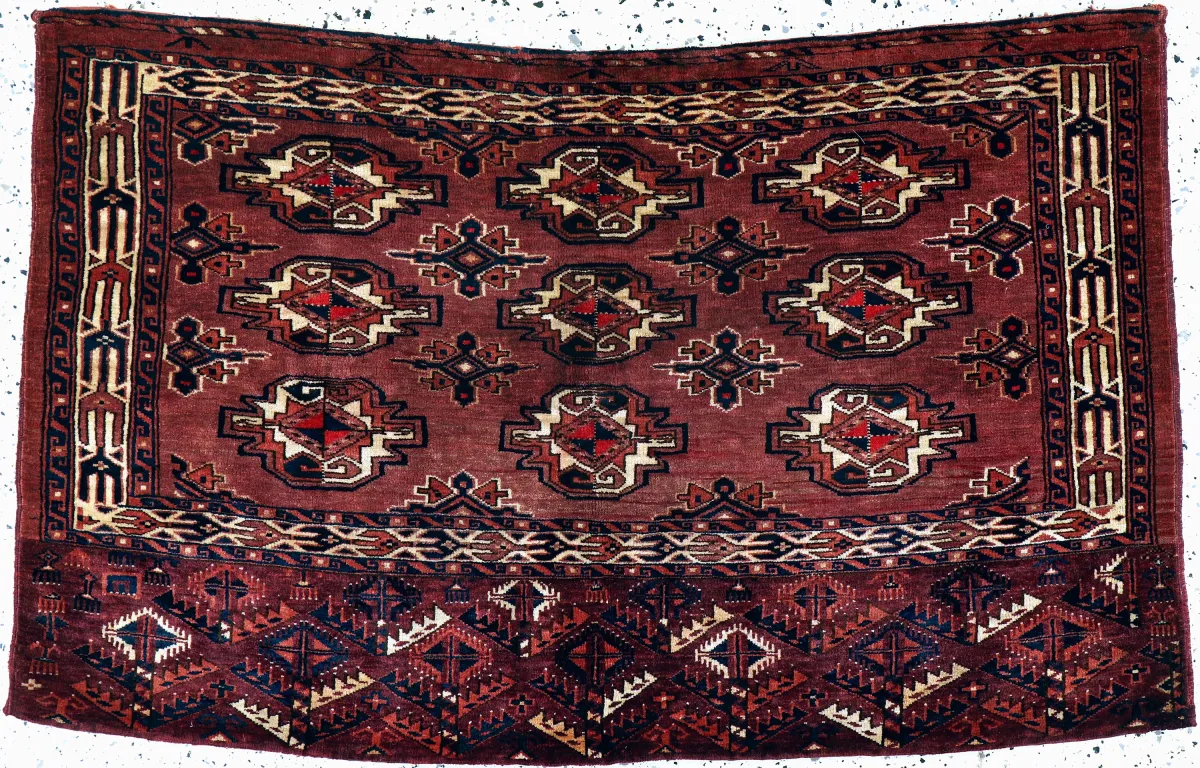 Tekke Tschowal, Turkmenistan, circa 1900, wool on wool, approx. 135 x 80 cm, EHZ: 3