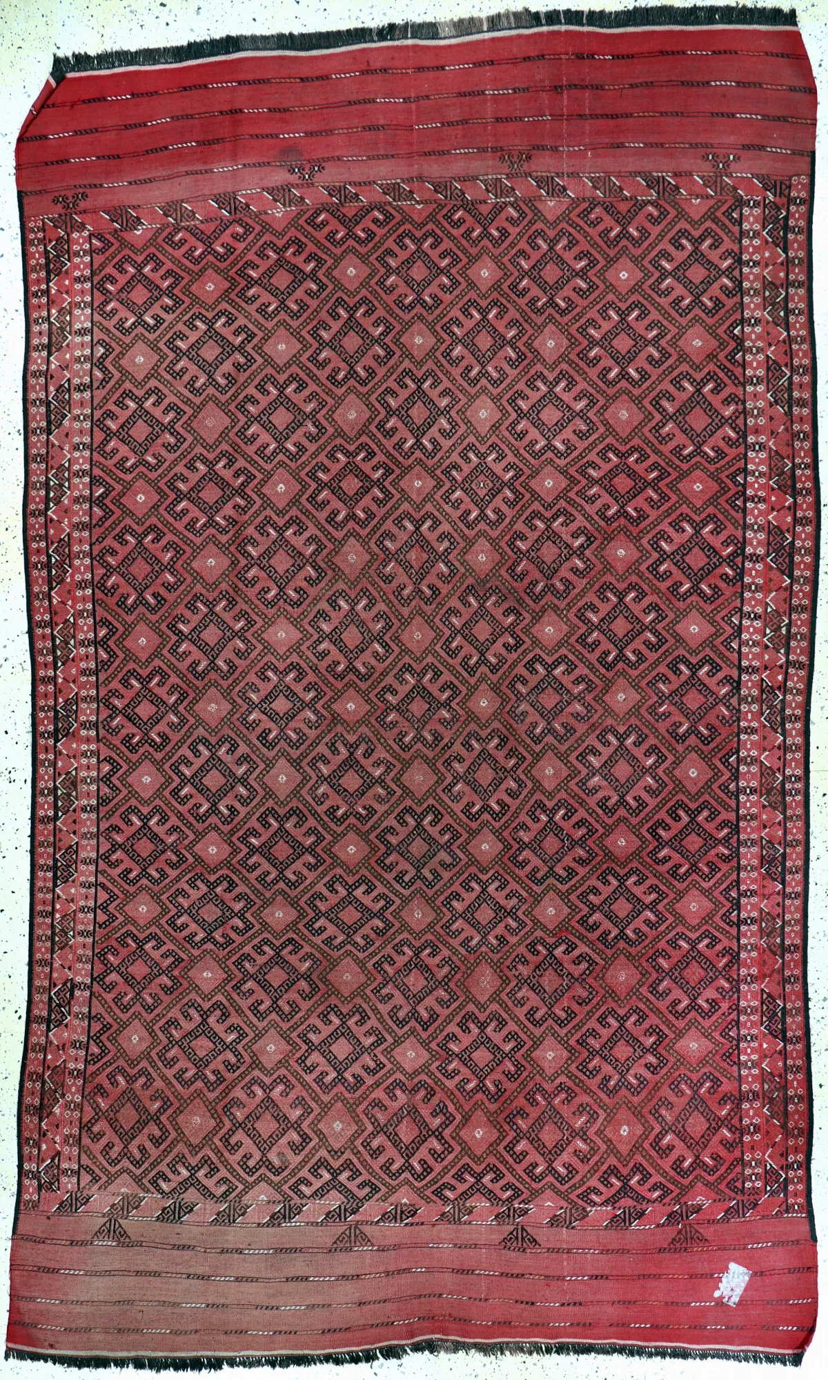 Sumakh flatwoven, Turkmenistan, early 20th c., wool on wool, approx. 323 x 200 cm