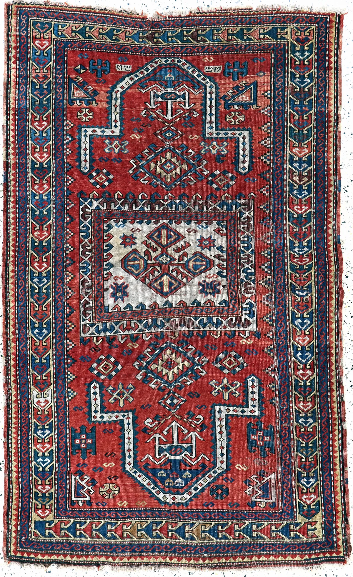 Kazak antique, Caucasus, 19th century, wool on wool, approx. 190 x 120 cm, EHZ: 3 Estimate: