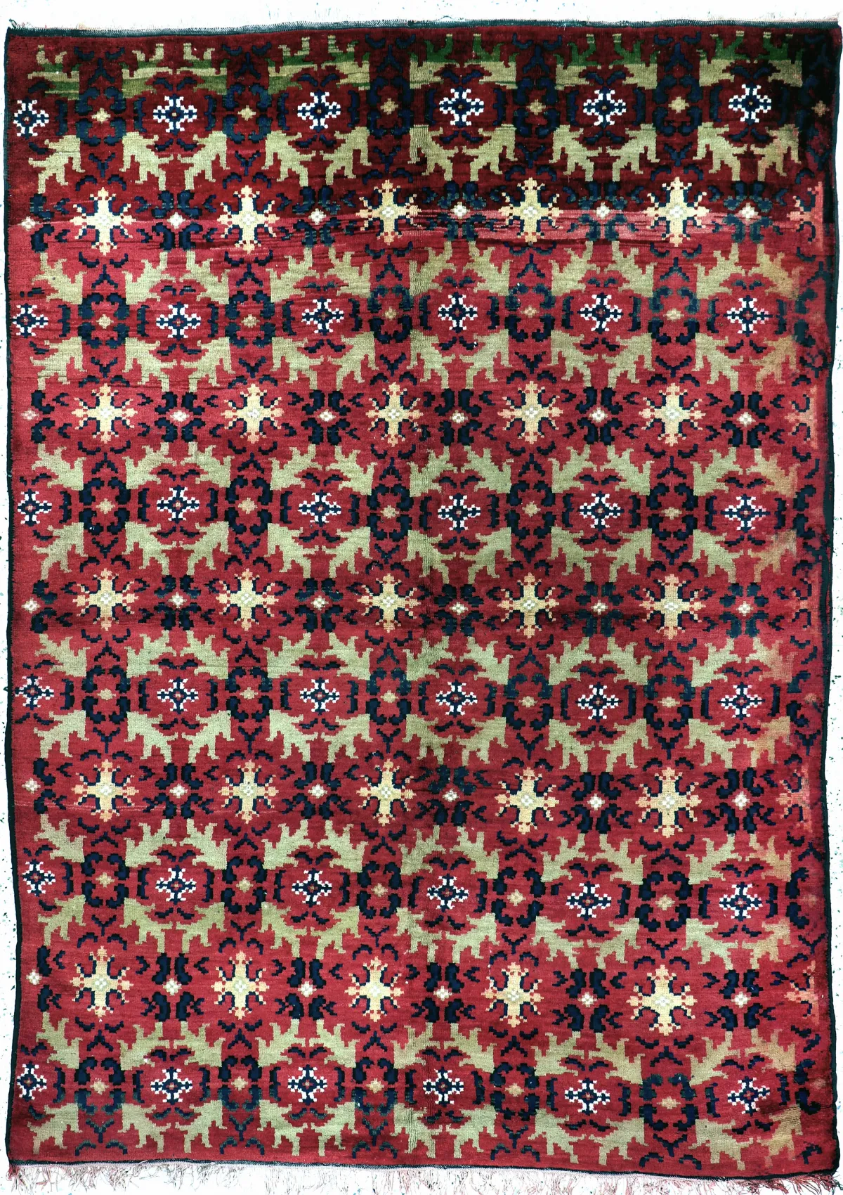 Karabagh-Kazak antique, Caucasus, 19th century, wool on wool, approx. 242 x 177 cm, EHZ: 2-3