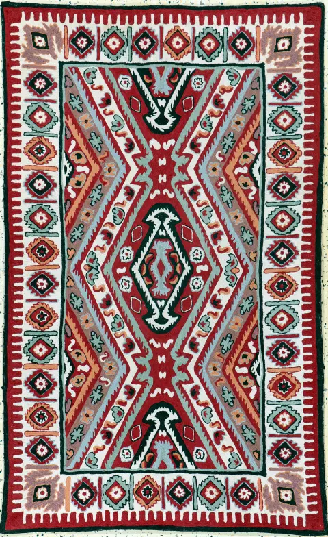 Broderie, Inde, fin 20e s., laine sur coton, env. 144 x 89 cm, EHZ : 1-2