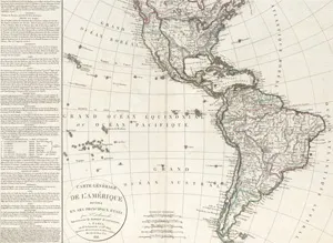 Delamarche, Felix – Obecná mapa Ameriky