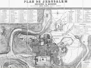 Pierotti, Ermete – Plan de Jérusalem acienne & Moderne