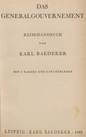 Baedeker, Karl – Das Generalgouvernement