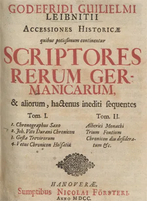 Leibniz, Gottfried Wilhelm – Accessiones historicae