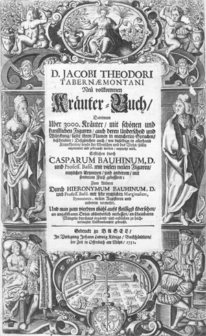 Tabernaemontanus, Jacob Theodor – Nová úplná kniha bylin